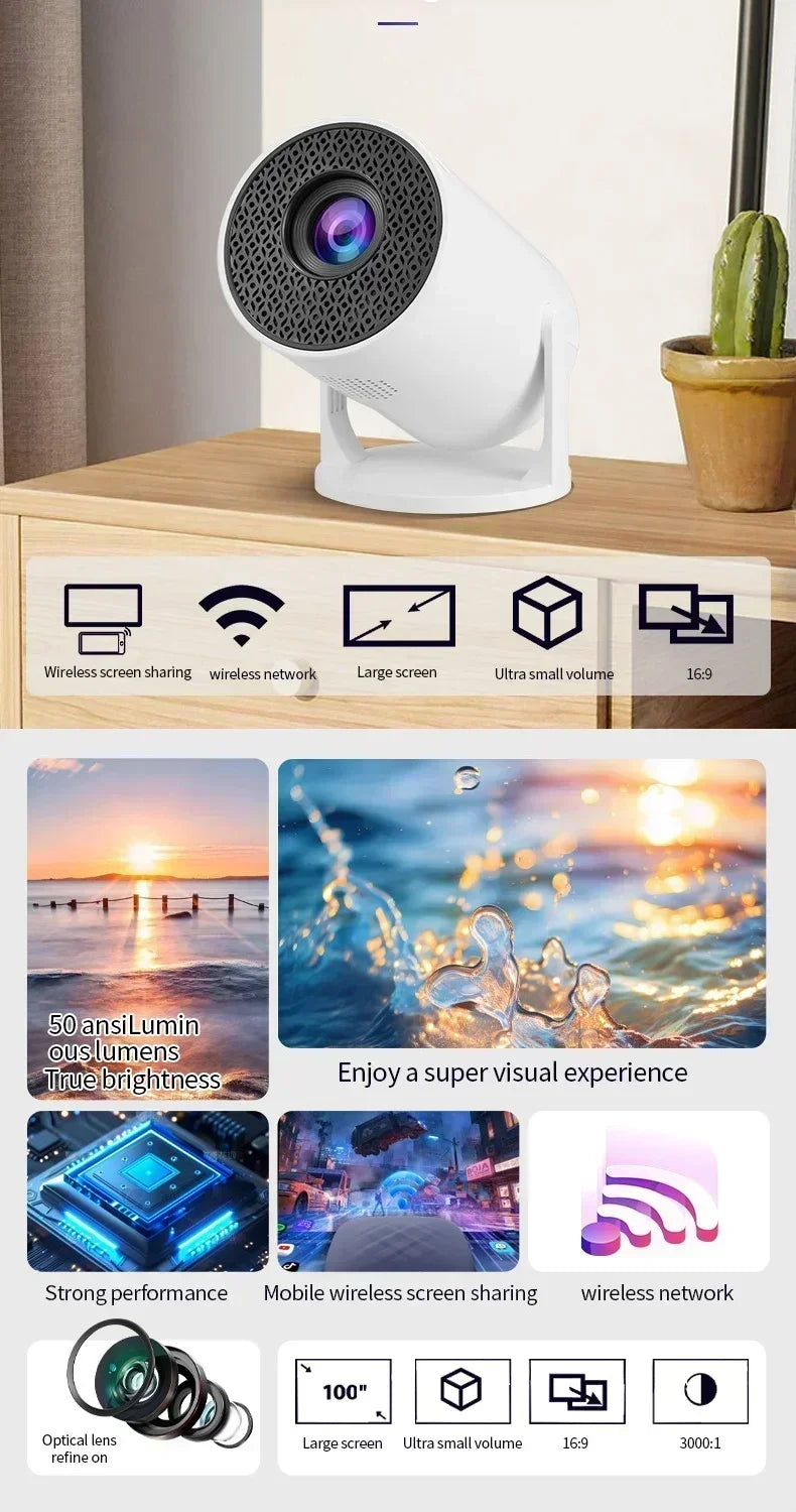 Nania™ Projector 4K Android 11 HY300