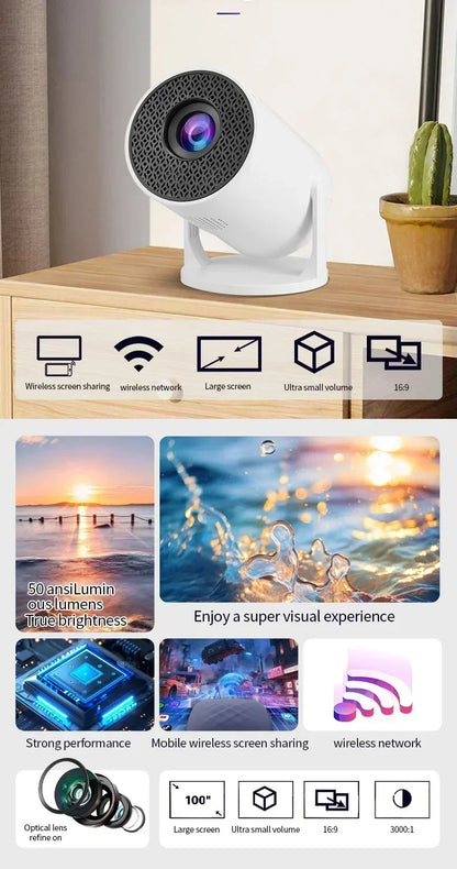 Nania™ Projector 4K Android 11 HY300